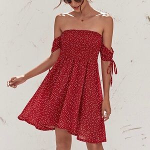 Polka Dot Red Dress